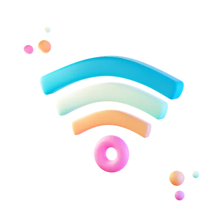 Wifi  3D Illustration