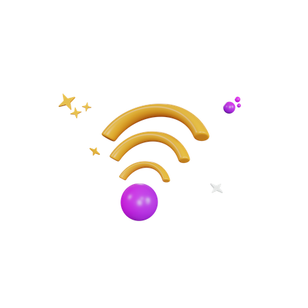 Wifi  3D Illustration