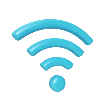 This Is A 3 D Render Wifi Icon Illustration High Resolution Psd File Isolated On Transparent Background 3D Illustration
