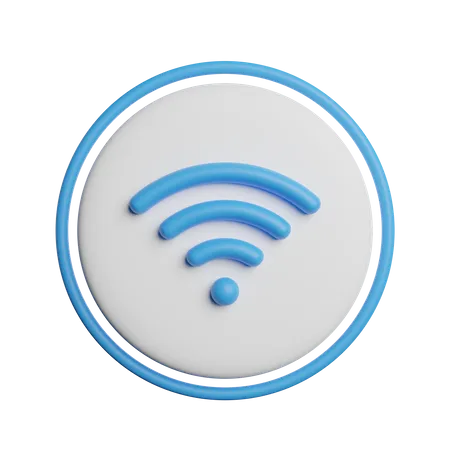 Wifi Signal Icon Sign 3D Icon