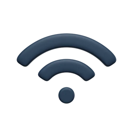 3 D Render Illustration Wifi Signal 3D Icon