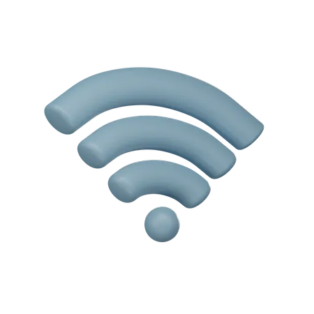 Wifi With Transparent Background 3D Icon