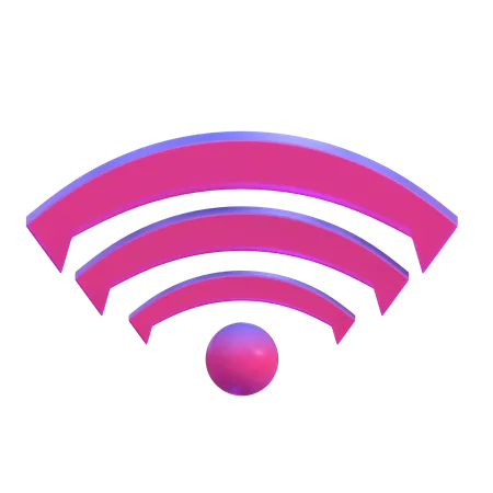 WiFi Abstract Shape  3D Icon