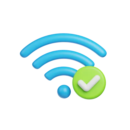 Wi-Fi activé  3D Icon