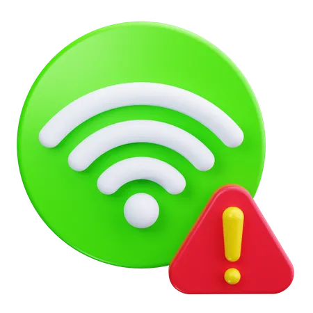 Wi-Fiアラート  3D Icon