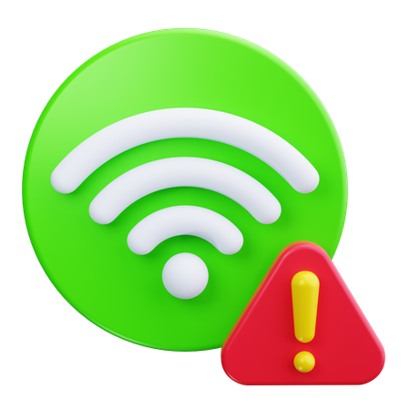 Wifi Alert  3D Icon