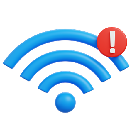 Wifi Alert  3D Icon