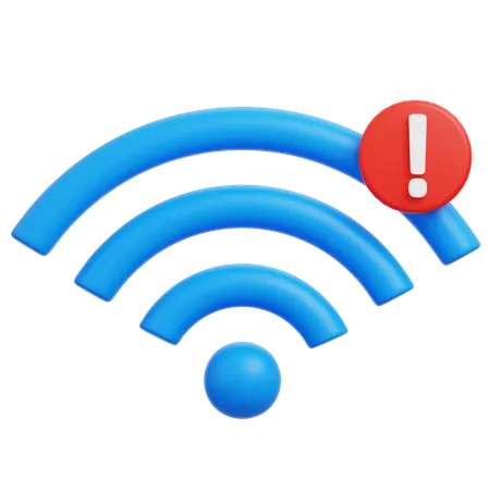 Wifi Alert  3D Icon
