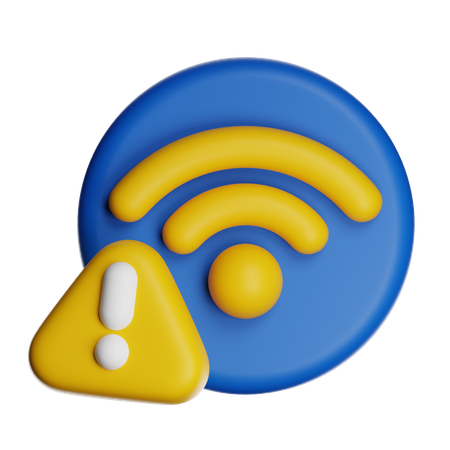 Wifi Alert  3D Icon