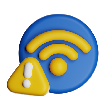 Wifi Alert  3D Icon