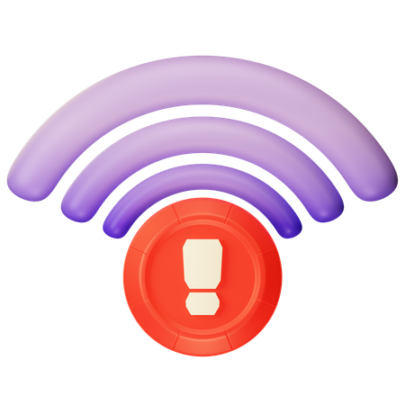 Wifi Alert  3D Icon