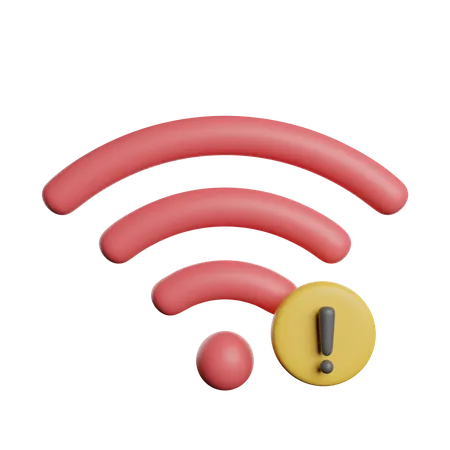 Wifi Alert 3D Icon