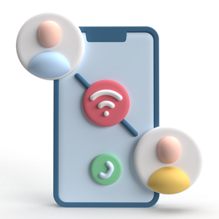 Wifi Call  3D Icon