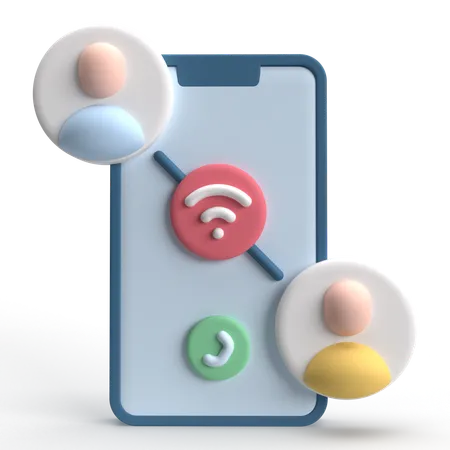 Wifi Call  3D Icon
