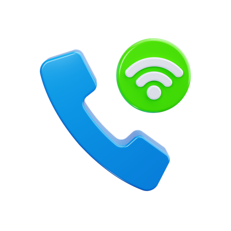 Wi-Fi通話  3D Icon