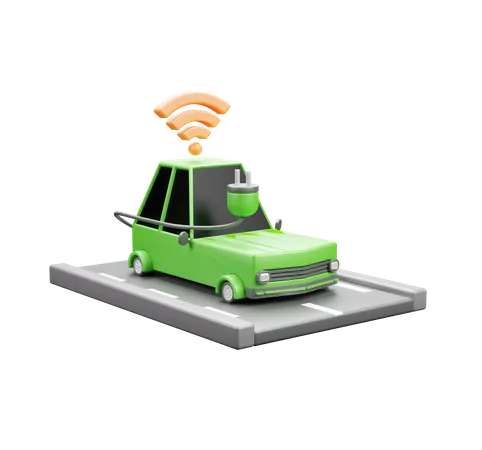 Wifi Car  3D Icon