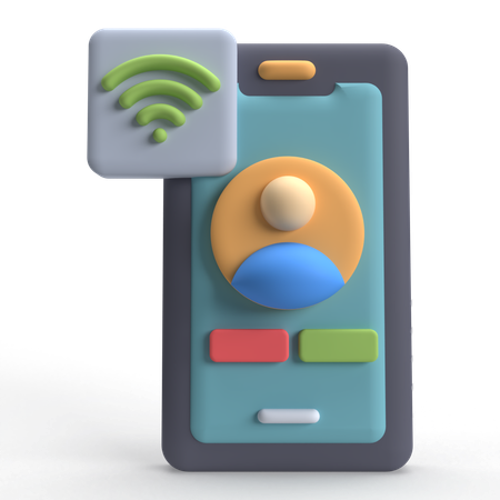 Chamada wi-fi  3D Icon