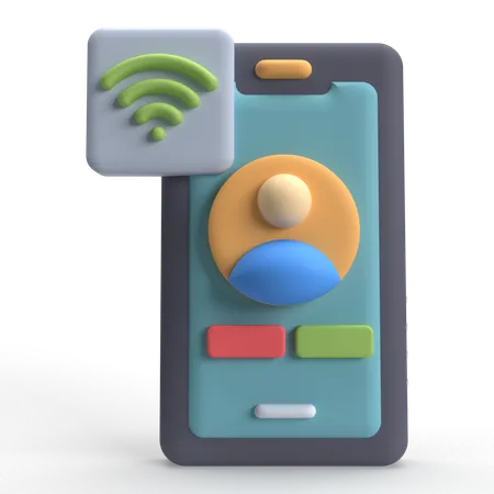 Chamada wi-fi  3D Icon