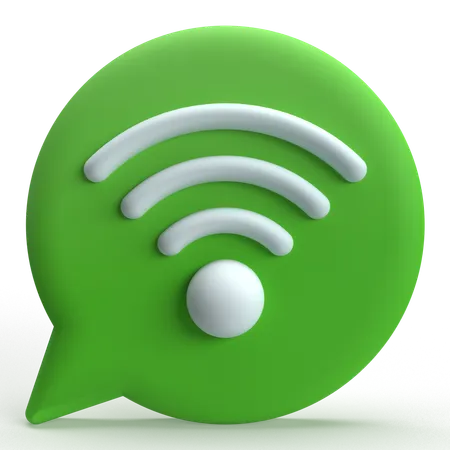 Wifi Chat  3D Icon