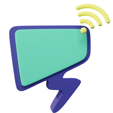Wifi Chat  3D Icon