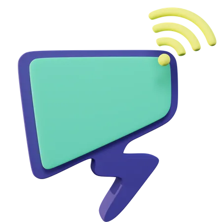 Wifi Chat  3D Icon
