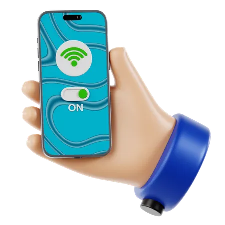 Wi-Fi connecté  3D Icon