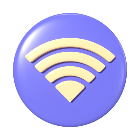 WiFi Connected  3D Icon