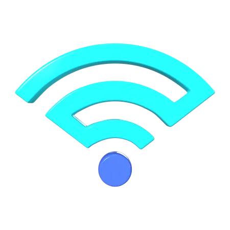 This Is Wi Fi Connected 3 D Render Illustration Icon It Comes As A High Resolution PNG File Isolated On A Transparent Background The Available 3 D Model File Formats Include BLEND OBJ FBX And GLTF 3D Icon