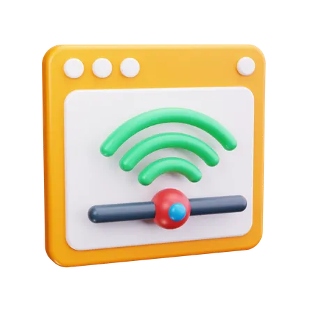 Wifi Connection  3D Icon