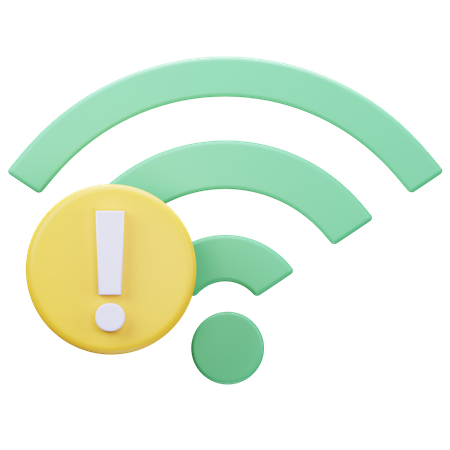 Wifi Connection Error  3D Icon