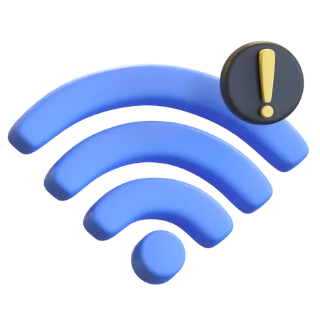 Wifi Connection Error  3D Illustration