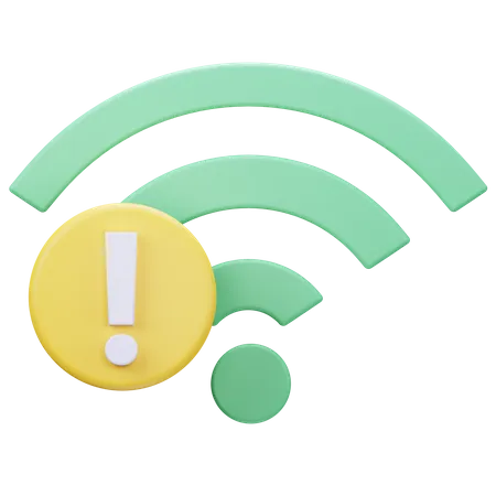 Wifi Connection Error  3D Icon