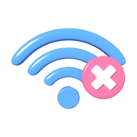 Wi-Fi déconnecté  3D Icon