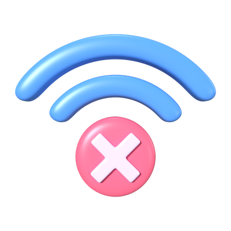 Wi-Fi déconnecté  3D Icon