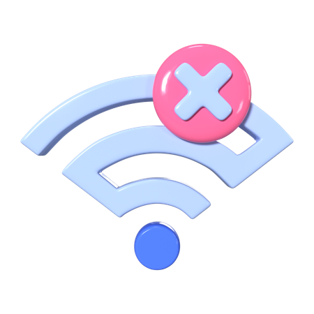 Wi-Fi déconnecté  3D Icon