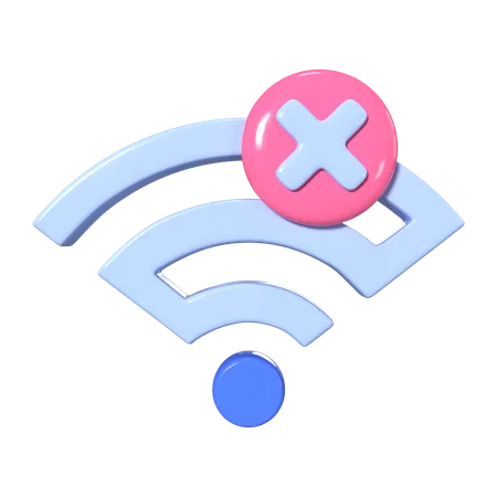 Wi-Fi déconnecté  3D Icon