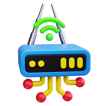 Wi-Fi 장치  3D Icon