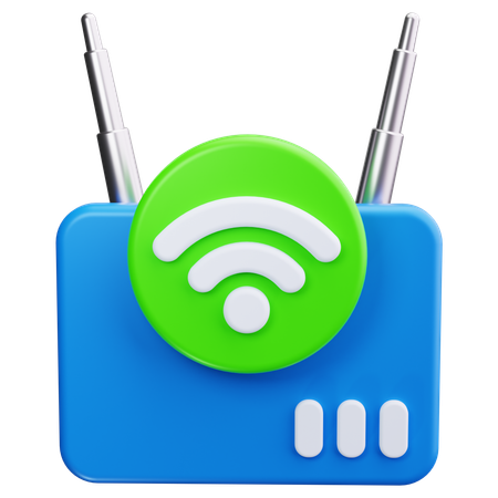 Wi-Fi 장치  3D Icon