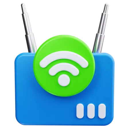 Wi-Fi 장치  3D Icon