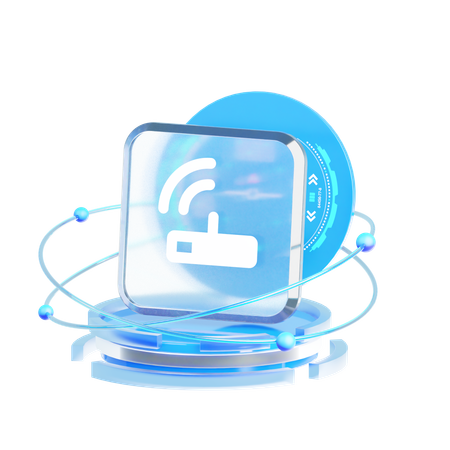 Wifi Device  3D Icon