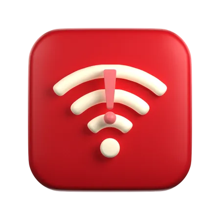 Wifi Disconnected  3D Icon