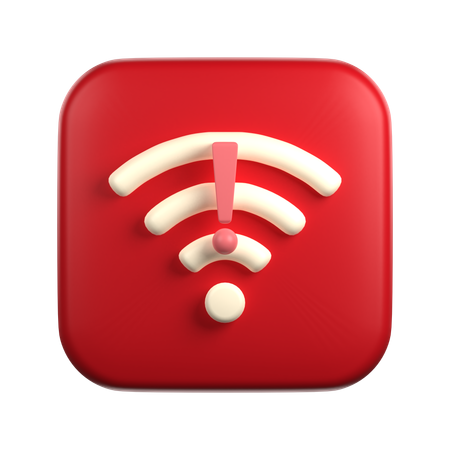 Wifi Disconnected  3D Icon