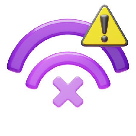 Wifi Disconnected  3D Icon