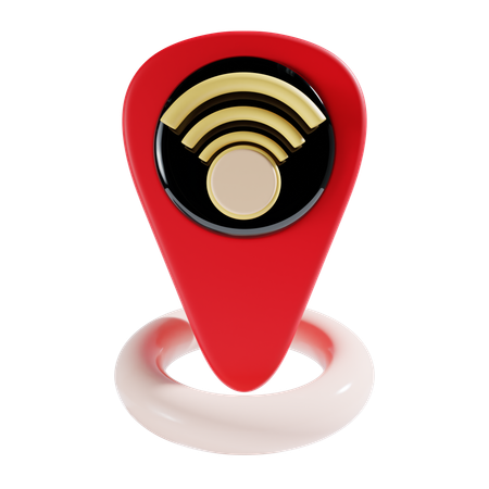 Emplacement Wi-Fi  3D Icon