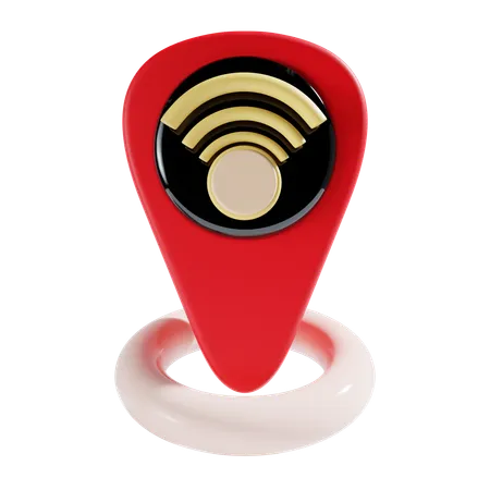 Emplacement Wi-Fi  3D Icon