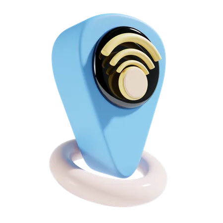 Emplacement Wi-Fi  3D Icon