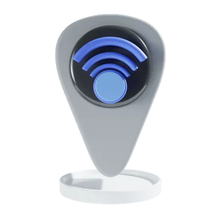 Emplacement Wi-Fi  3D Icon