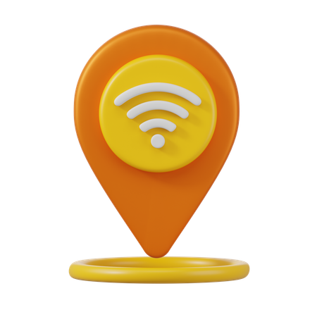 Emplacement Wi-Fi  3D Icon