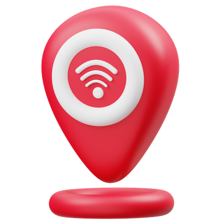 Emplacement Wi-Fi  3D Icon