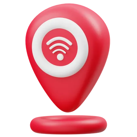 Emplacement Wi-Fi  3D Icon